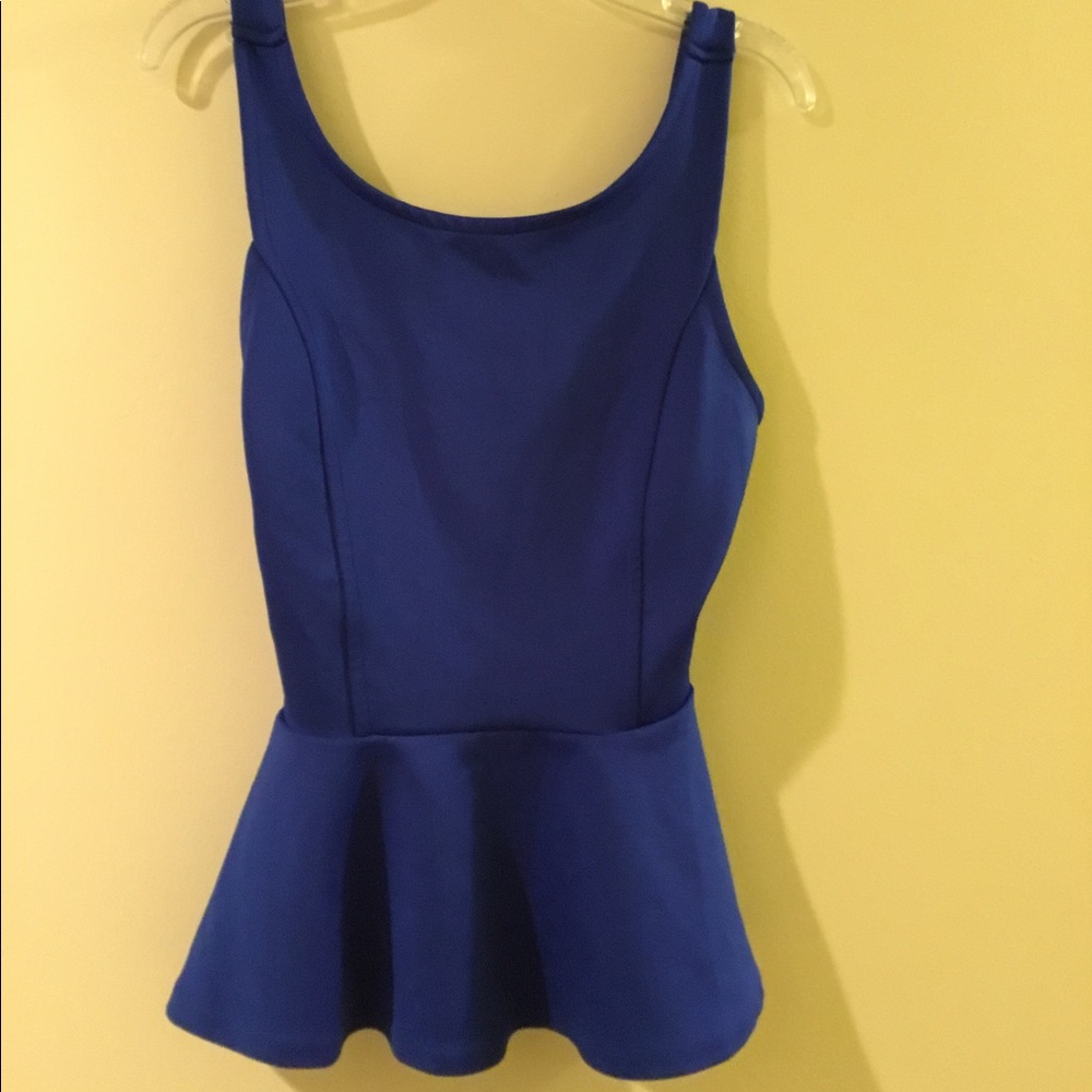 Classic peplum tank